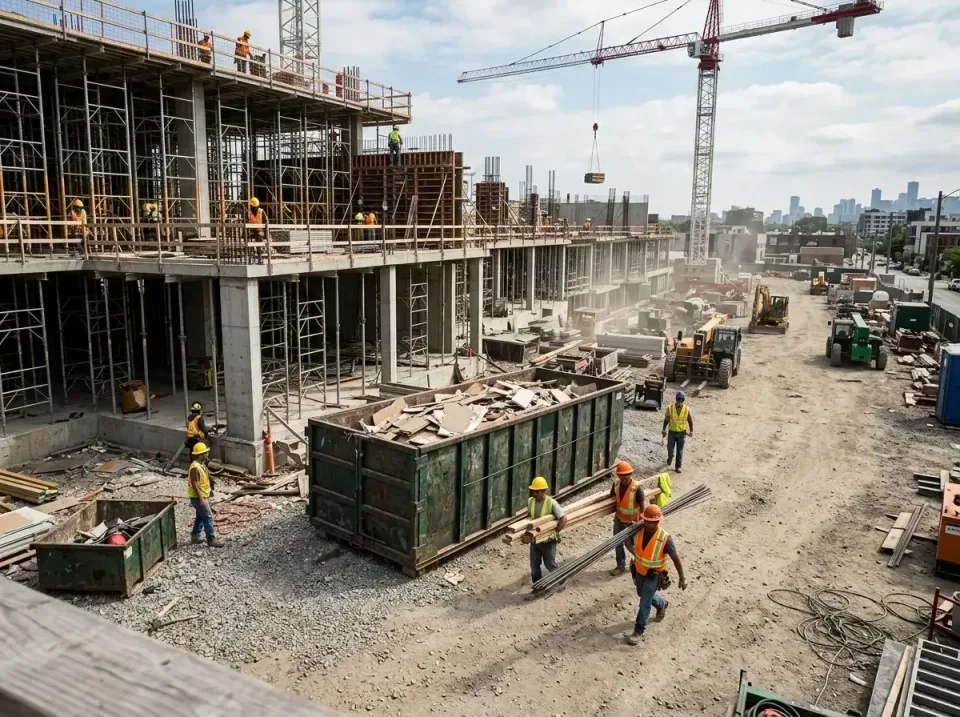 commercial-construction-site-w-002 — frequently asked questions, Low Cost Construction Dumpster Rental in Oak Grove, MN